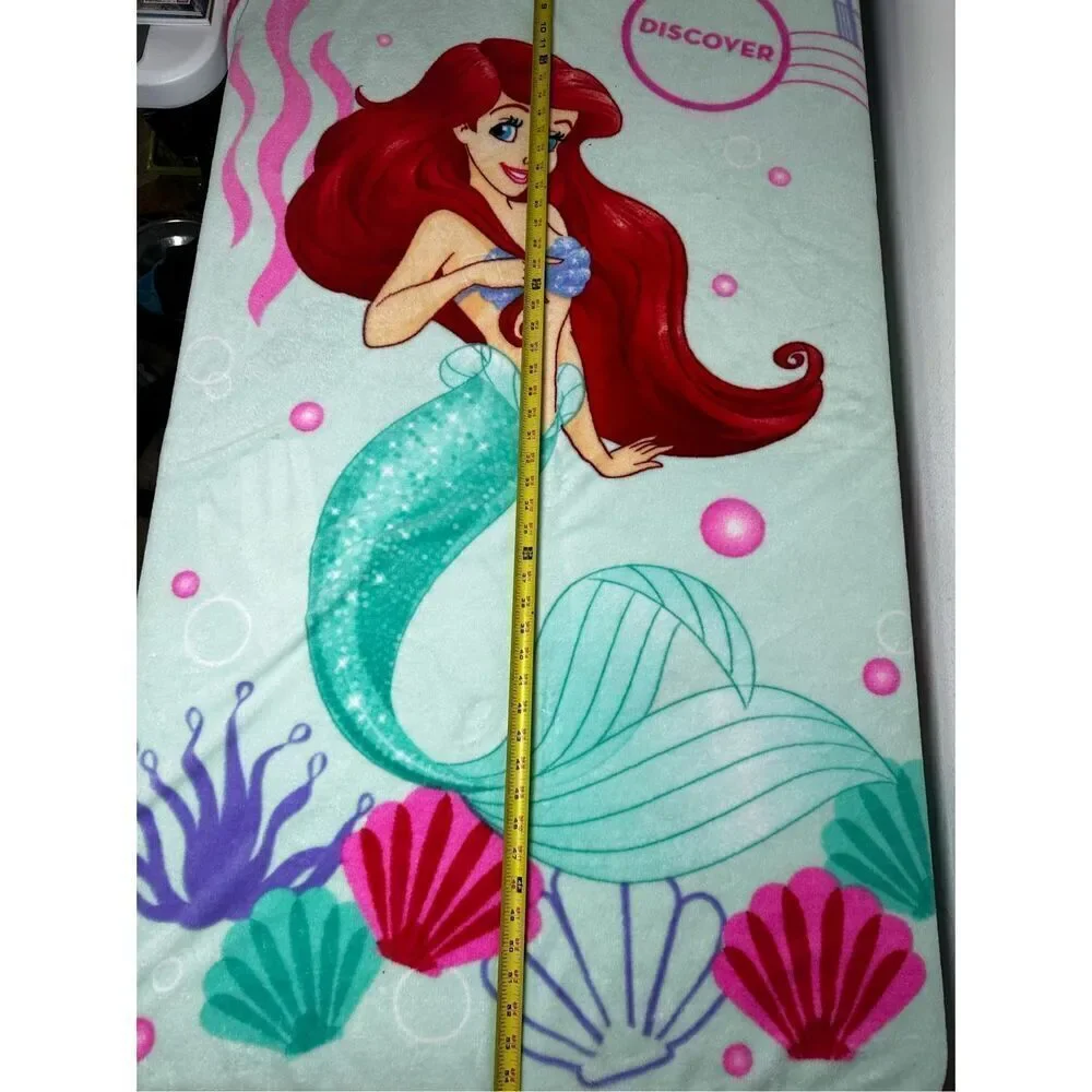 Little Mermaid Ariel  Baby Raschel Soft Blanket 44 x 55